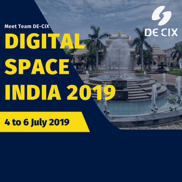 DE-CIX India is attending Digital Space India, Chennai 2019