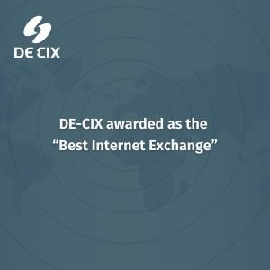 DE-CIX Awarded as the Best Internet Exchange